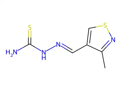 [(3-Methyl-1,2-thiazol-4-yl)methylideneamino]thiourea structure
