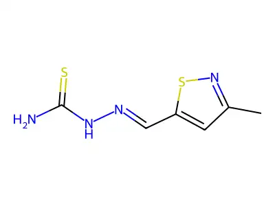 [(3-Methyl-1,2-thiazol-5-yl)methylideneamino]thiourea structure