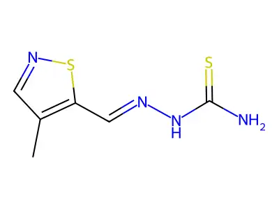 [(4-Methyl-1,2-thiazol-5-yl)methylideneamino]thiourea structure