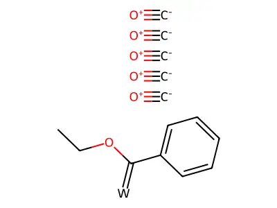IUPAC: Carbon Monoxide; (ethoxy-phenyl-methylidene)tungsten structure