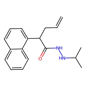 4-Pentenoic acid, 2-(1-naphthyl)-, isopropylhydrazide structure