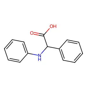 α-(苯氨基)苯乙酸 structure