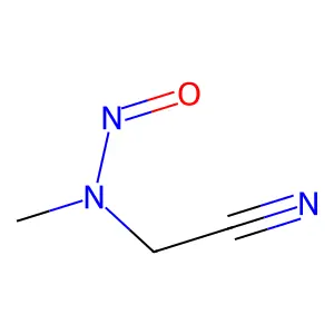 2-(Methylnitrosoamino)acetonitrile structure
