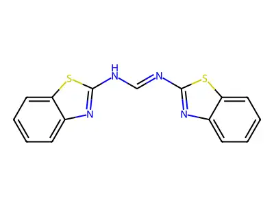 N,N'-bis(1,3-benzothiazol-2-yl)methanimidamide structure