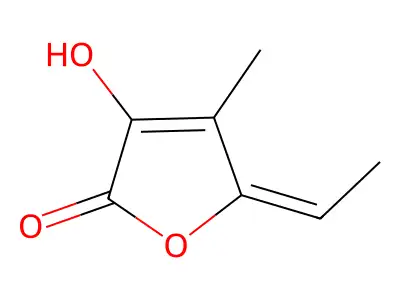 5-Ethylidene-3-hydroxy-4-methyl-2(5H)-furanone structure