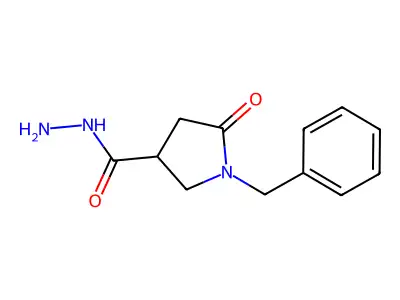 1-Benzyl-5-oxo-3-pyrrolidinecarbohydrazide structure
