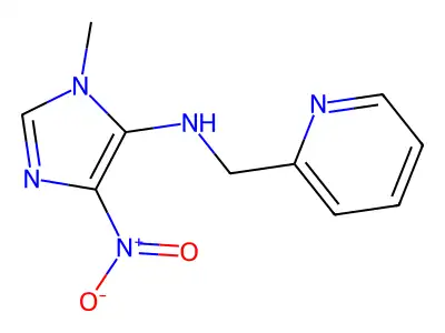 N-(1-Methyl-4-nitro-1H-imidazol-5-yl)-2-pyridinemethanamine structure