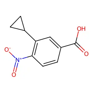 3-Cyclopropyl-4-nitrobenzoic acid structure