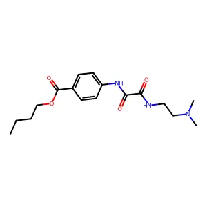 Butyl 4-{[{[2-(dimethylamino)ethyl]amino}(oxo)acetyl]amino}benzoate structure