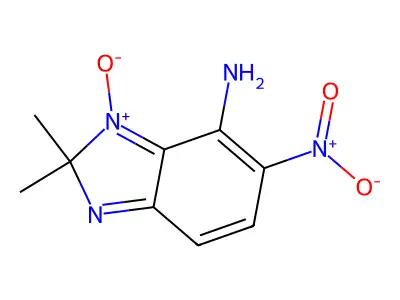 2,2-Dimethyl-5-nitro-3-oxidobenzimidazol-3-ium-4-amine structure