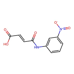 (2Z)-4-[(3-nitrophenyl)amino]-4-oxobut-2-enoic acid structure