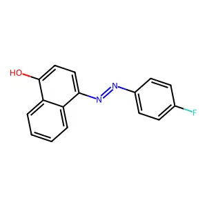 1-Naphthol, 4-(4-fluorophenyl)azo- structure