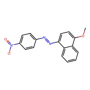Diazene, (4-methoxy-1-naphthalenyl)(4-nitrophenyl)- structure