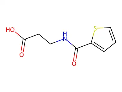 3-[(Thien-2-ylcarbonyl)amino]propanoic acid structure