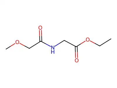 (2-Methoxy-acetylamino)-acetic acid ethylester structure