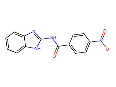 Benzamide, N-1H-benzimidazol-2-yl-4-nitro- structure