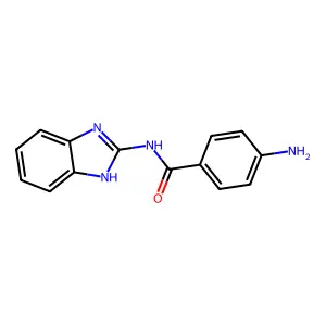 4-氨基-N-(1H-苯并咪唑-2-基)苯甲酰胺 structure
