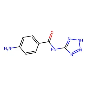 Benzamide, 4-amino-N-(1H-tetrazol-5-yl)- structure