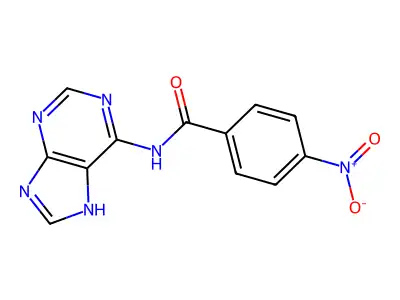 Benzamide, 4-nitro-N-purin-6-yl- structure