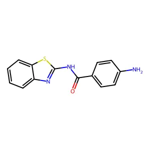 4-氨基-N-(苯并噻唑-2-基)苯甲酰胺 structure