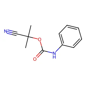 2-Cyanopropan-2-yl phenylcarbamate structure