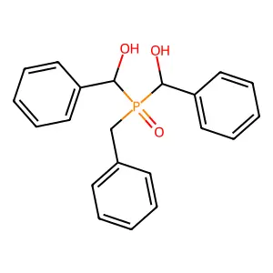 Benzenemethanol, alpha,alpha'-((phenylmethyl)phosphinylidene)bis- structure