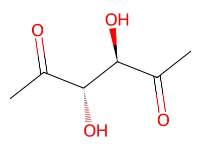 erythro-2,5-Hexodiulose, 1,6-dideoxy- structure