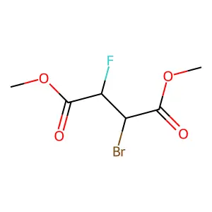dimethyl (2R,3S)-2-bromo-3-fluorobutanedioate structure
