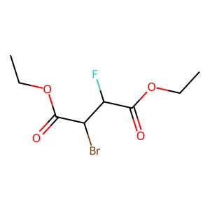diethyl (2R,3R)-2-bromo-3-fluorobutanedioate structure