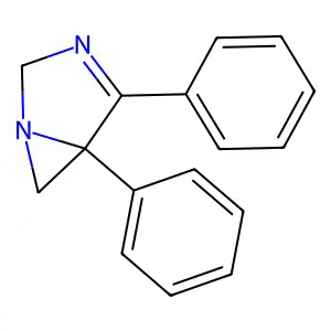 4,5-Diphenyl-1,3-diazabicyclo[3.1.0]hex-3-ene structure