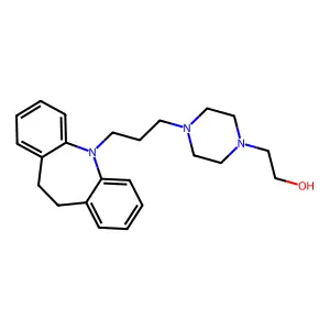 1-Piperazineethanol, 4-(3-(10,11-dihydro-5H-dibenz(b,f)azepin-5-yl)propyl)- structure