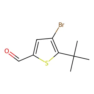 4-Bromo-5-tert-butylthiophene-2-carbaldehyde structure