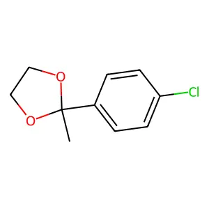 2-(4-Chlorophenyl)-2-methyl-1,3-dioxolane structure