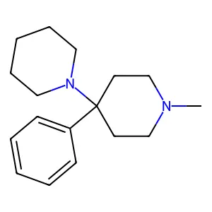 1'-Methyl-4'-phenyl-1,4'-bipiperidine structure