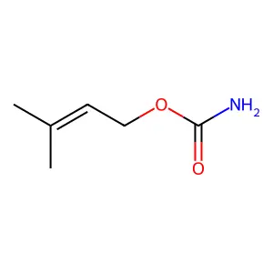 3-Methylbut-2-enyl carbamate structure