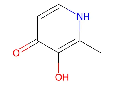 4-Pyridinone,3-OH-2-Me structure