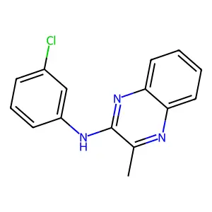 N-(3-chlorophenyl)-3-methylquinoxalin-2-amine structure