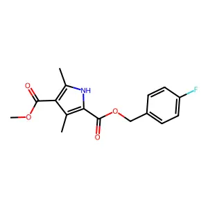 1H-Pyrrole-2,4-dicarboxylicacid,3,5-dimethyl-,2-[ methyl]4-methylester structure
