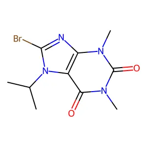 8-Bromo-7-isopropyl-1,3-dimethyl-3,7-dihydro-1H-purine-2,6-dione structure