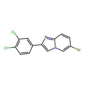 6-Bromo-2-(3,4-dichlorophenyl)imidazo[1,2-a]pyridine structure