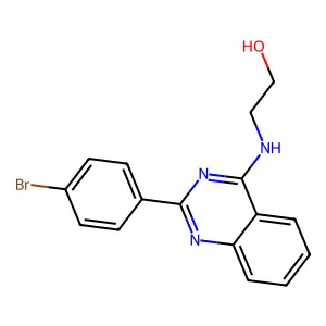 2-{[2-(4-Bromophenyl)quinazolin-4-yl]amino}ethan-1-ol structure