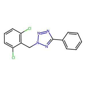 2-[(2,6-Dichlorophenyl)methyl]-5-phenyltetrazole structure