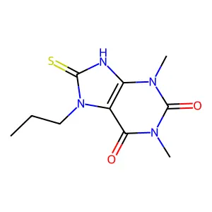 1,3-dimethyl-7-propyl-8-sulfanylidene-9H-purine-2,6-dione structure