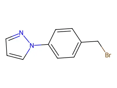 1-[4-(Bromomethyl)Phenyl]-1H-Pyrazole structure