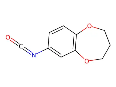 3,4-Dihydro-2H-1,5-benzodioxepin-7-yl isocyanate structure