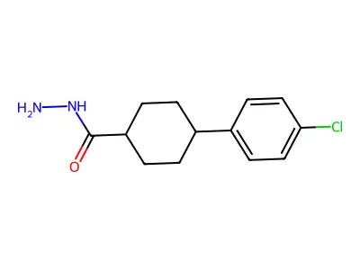 4-(4-Chlorophenyl)cyclohexanecarbohydrazide structure