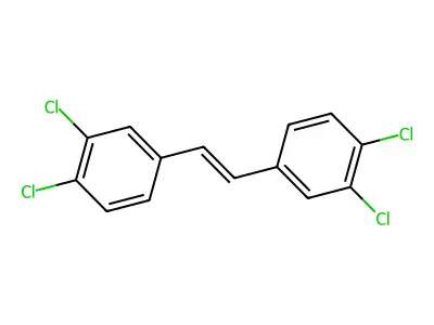 1,2-Dichloro-4-[2-(3,4-dichlorophenyl)ethenyl]benzene structure