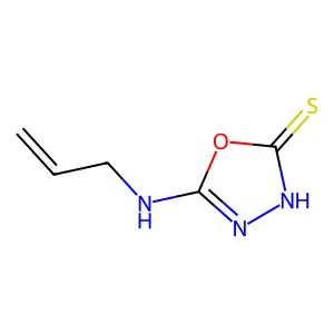 5-(Prop-2-en-1-ylamino)-1,3,4-oxadiazole-2-thiol structure