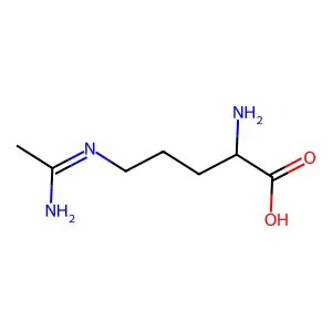 L-N5-(1-亚氨乙基)鸟氨酸 structure