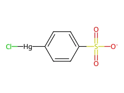 p-Chloromercuribenzenesulfonate structure